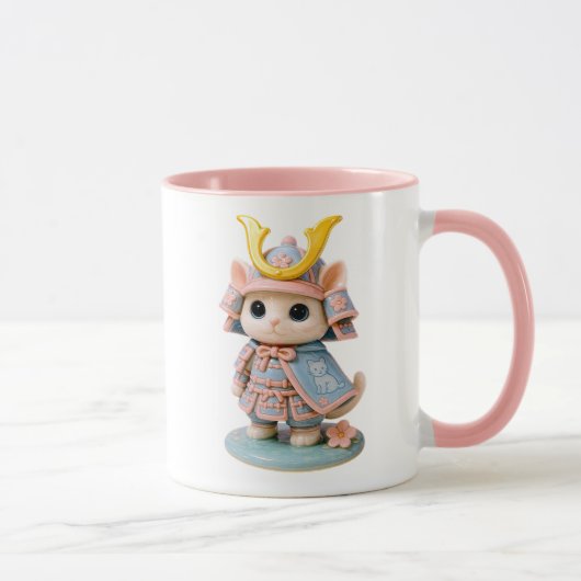 Chat guerrier samouraï マグカップ (右)