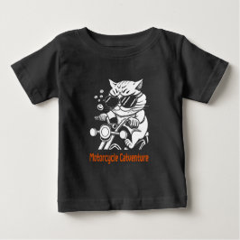 Chat motard - Motorcycle Catventure ベビーTシャツ