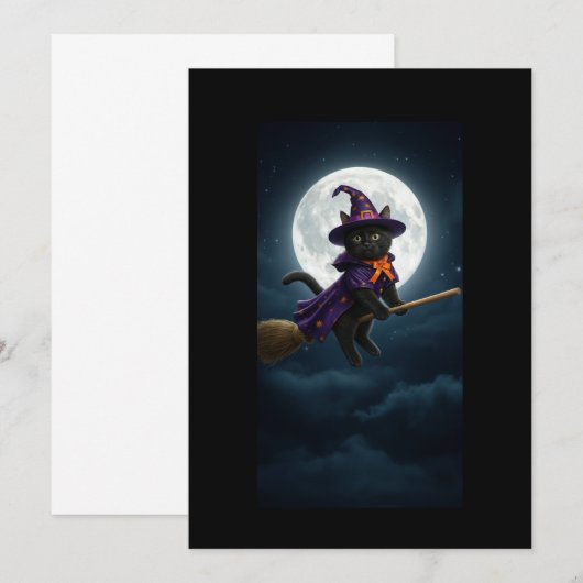 chat noir 招待状 (正面/裏面)