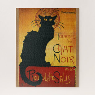 Chat Noir - Black Cat Vintage Old Illustration ジグソーパズル