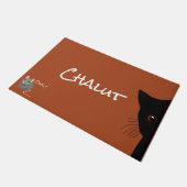 chat noir et souris ドアマット (アングル)