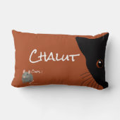 chat noir et souris ランバークッション (裏面)