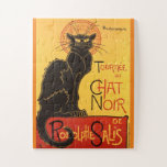 Chat Noir Steinlen Belle Epoque Vintage Art ジグソーパズル<br><div class="desc">French illustrator Théophile Alexandre Steinlen's advertisement sketch painting</div>