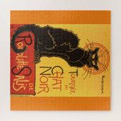 Chat Noir Steinlen Belle Epoque Vintage Art ジグソーパズル (横)