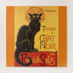 Chat Noir Steinlen Belle Epoque Vintage Art ジグソーパズル<br><div class="desc">French illustrator Théophile Alexandre Steinlen's advertisement sketch painting</div>