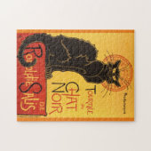 Chat Noir Steinlen Belle Epoque Vintage Art ジグソーパズル (横)