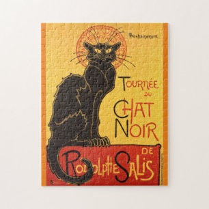 Chat Noir Steinlen Belle Epoque Vintage Art ジグソーパズル