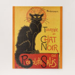 Chat Noir Steinlen Belle Epoque Vintage Art ジグソーパズル<br><div class="desc">French illustrator Théophile Alexandre Steinlen's advertisement sketch painting</div>
