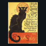 Chat Noir Steinlen Belle Epoque Vintage Art ポスター<br><div class="desc">French illustrator Théophile Alexandre Steinlen's advertisement sketch painting</div>