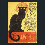 Chat Noir Steinlen Belle Epoque Vintage Art ポスター<br><div class="desc">French illustrator Théophile Alexandre Steinlen's advertisement sketch painting</div>