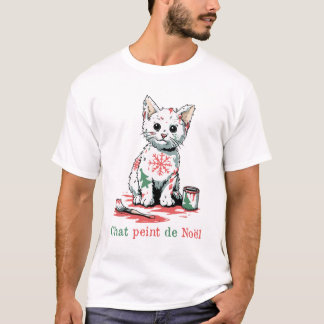 CHAT PEINT DE NOËL ! - Sapin félin Tシャツ