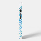 chat pochoirs bleu Case-Mate iPhoneケース (裏面 / 左)