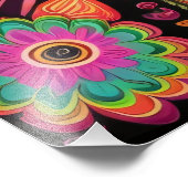 Chat Psychédélique 2 フォトプリント (角)