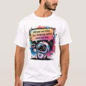 Chatbotおもしろいミーム独自のチャットボットを作成 Tシャツ (正面)