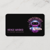 🤖Chatbotデベロッパー会話AIエンジニアNLP 名刺 (正面)