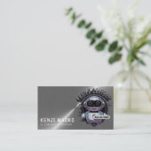 🤖Chatbotデベロッパー会話AIエンジニアNLP 名刺 (スタンド正面)