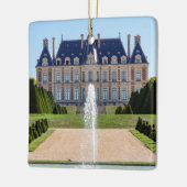 Chateau and parc de Sceaux in summer - France セラミックオーナメント (左)