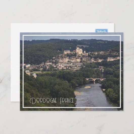 Château de Beynac, Dordogne, France シーズンポストカード (正面/裏面)