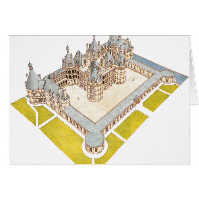 Chateau de Chambord Chambord Loir-et-Cher (正面横)