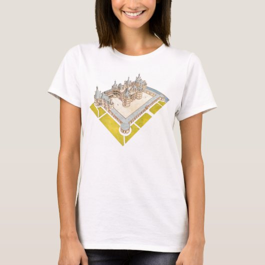 Chateau de Chambord Chambord Loir-et-Cher Tシャツ (正面)