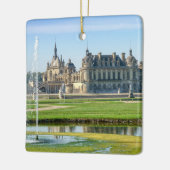 Chateau de Chantilly and Le Notre Garden - France セラミックオーナメント (左)