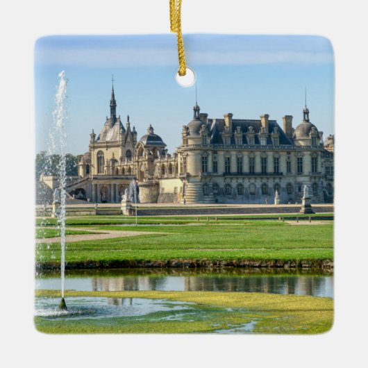Chateau de Chantilly and Le Notre Garden - France セラミックオーナメント (正面)
