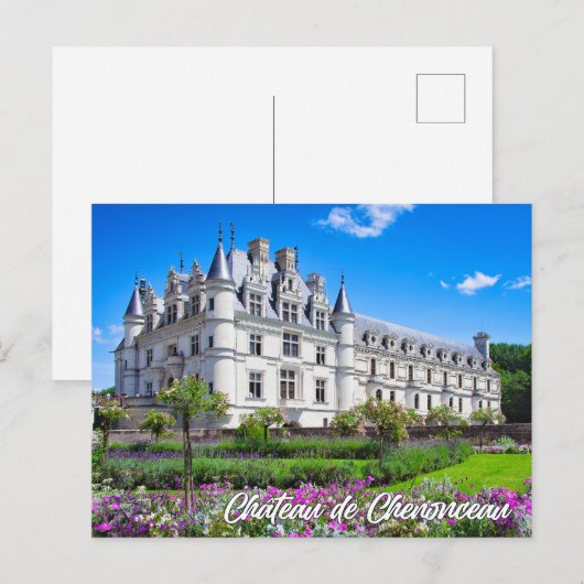 Chateau de Chenonceau, France ポストカード (正面/裏面)