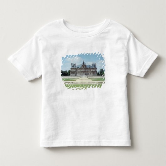 Chateau de Maisonsの東の正面の眺め トドラーTシャツ (正面)