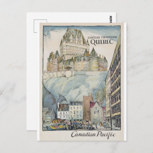 Château Frontenac ポストカード (正面/裏面)