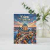 Château Frontenac Canada ポストカード (スタンド正面)