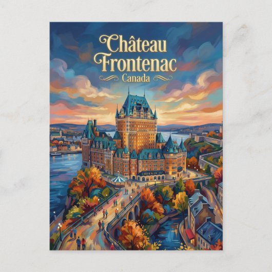 Château Frontenac Canada ポストカード (正面)