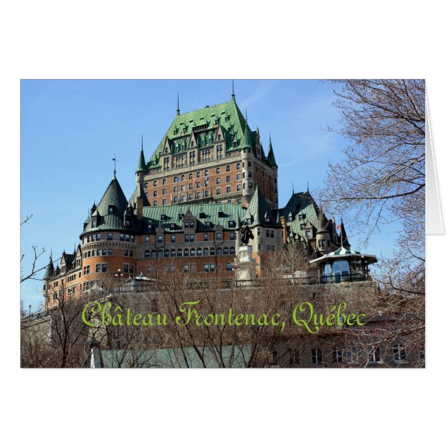 Château Frontenac、Québec、カナダ (正面横)