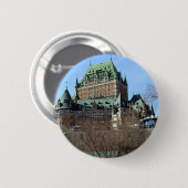 Château Frontenac、Québec、カナダ 缶バッジ (正面&裏面)