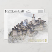 Château-Gaillard, sur la mer de brume hivernale, ポストカード (正面/裏面)