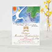 Chateau Mouton Rothschild 1982 - Blank Card  カード (黄色い花)
