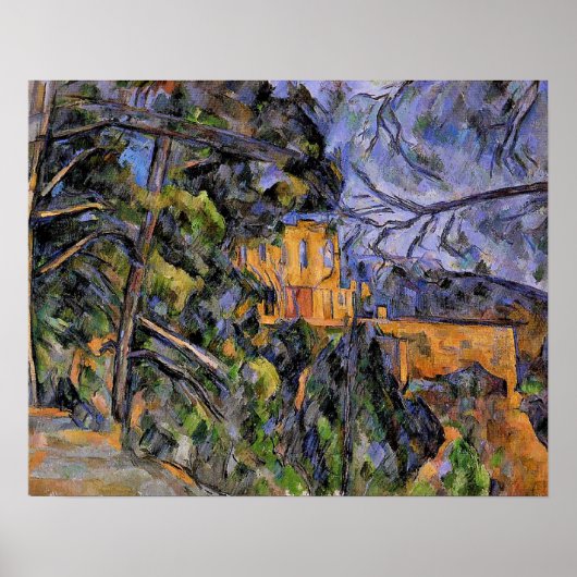 Chateau Noir by Paul Cezanne ポスター (正面)