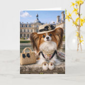 Château Papillon Blank Card カード (黄色い花)