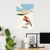 Chatel Ski Resort Travel Poster ポスター (ホームオフィス)