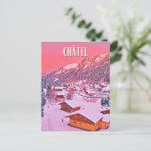 Châtel Station de ski ポストカード (スタンド正面)