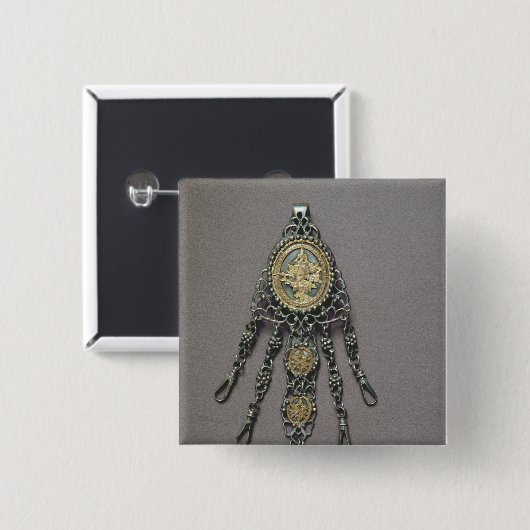 Chatelaine、18世紀後半 缶バッジ (正面&裏面)