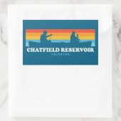 Chatfield Reservoir Colorado Canoe 長方形シール (バッグ)
