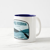 Chatfield Reservoir Colorado Fishing Rod ツートーンマグカップ (正面右)