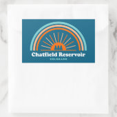 Chatfield Reservoir Colorado Rainbow 長方形シール (バッグ)
