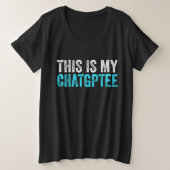 ChatGPTおもしろい ChatGPT ティー (デザイン正面)