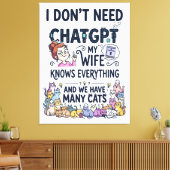 ChatGPTはいらない 妻は全てを知っている キャンバスプリント (インサイチュ (リビング))