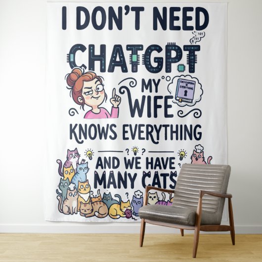 ChatGPTはいらない 妻は全てを知っている タペストリー (インサイチュ)