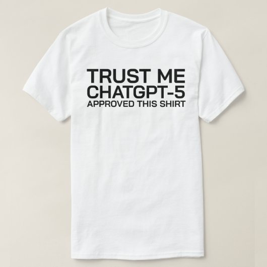 ChatGPT-5がこのシャツを承認した Tシャツ (デザイン正面)