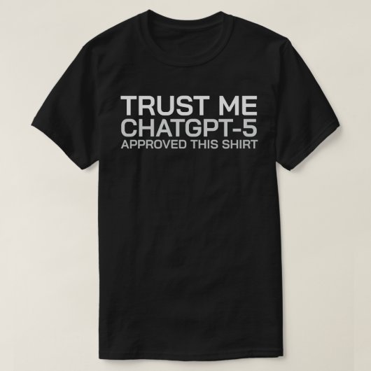 ChatGPT-5がこのシャツを承認した Tシャツ (デザイン正面)