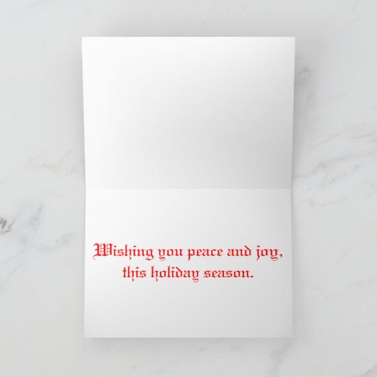 Chathamのライトの季節の挨拶 シーズンカード (内部)