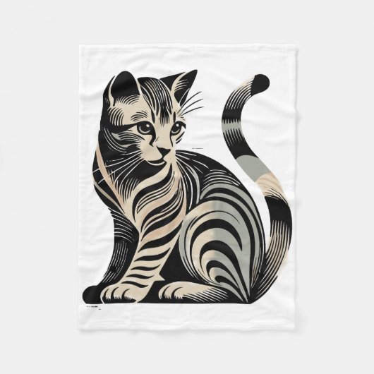 Chaton フリースブランケット (正面)